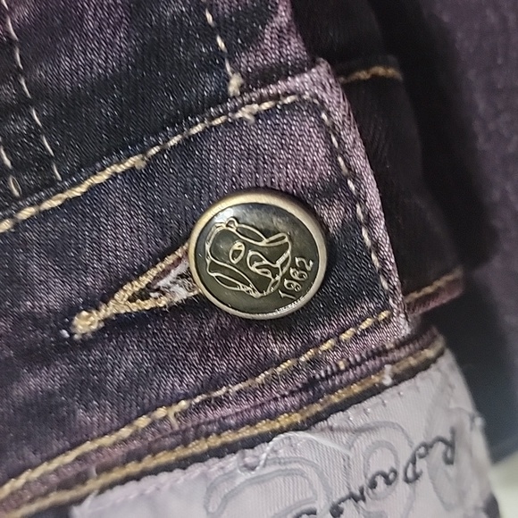 VINTAGE MCRD Michael R Dan Jeans Purple  faded and detailed beaded design size28 - Picture 11 of 11